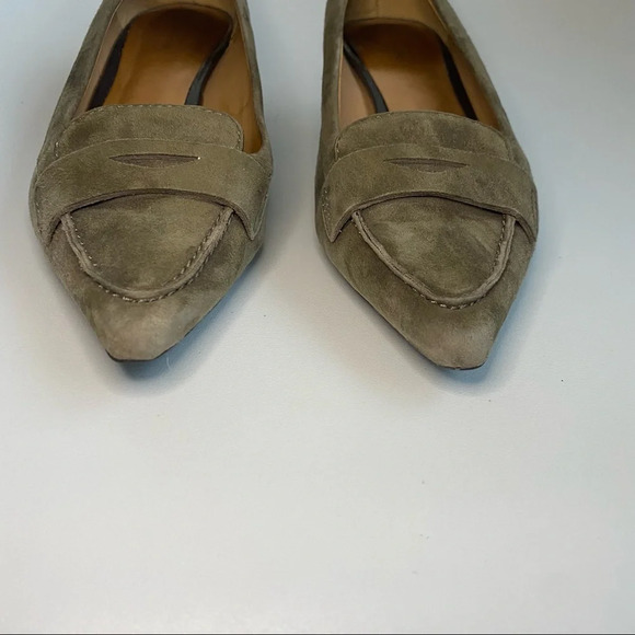 Coach Green Suede Loafer Low Heel - Picture 8 of 16